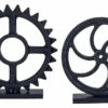 Ashley Furniture Dermot - Antique Black - Sculpture Set (2/cn) Table Decor