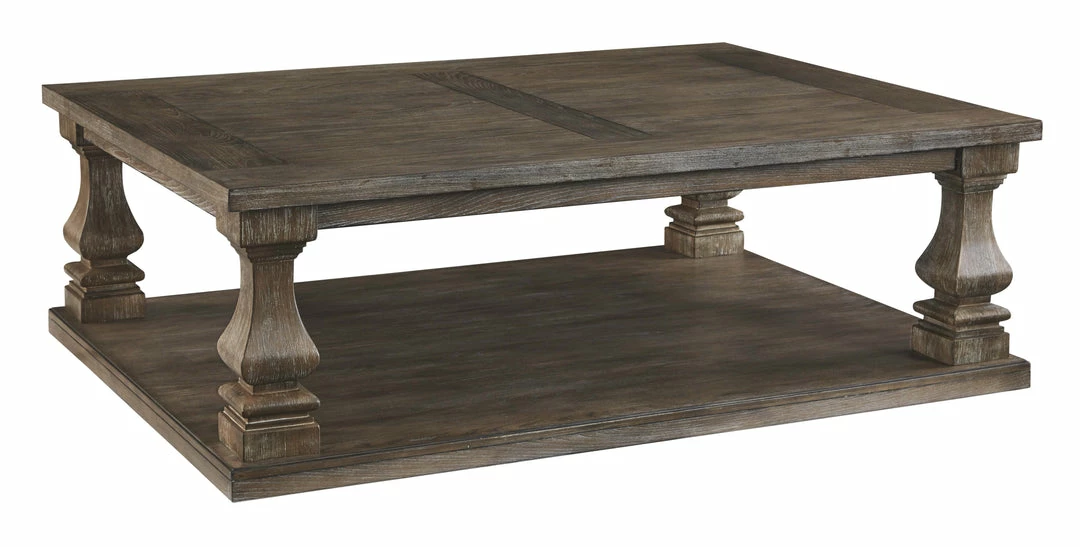 Cheapest ✔️ Ashley Furniture Johnelle - Gray - Rectangular Cocktail Table ✨ 3 Ashley Furniture Johnelle - Gray - Rectangular Cocktail Table