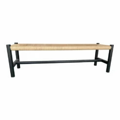 Moe's Home Collection Hawthorn Bench Large Black Benches