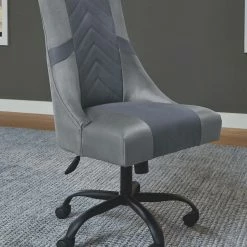 Hot Sale 🌟 Ashley Furniture Barolli - Black / Gray - Swivel Gaming Chair Chairs 😀 14 Ashley Furniture Barolli - Black / Gray - Swivel Gaming Chair Chairs