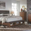 Signature Design By Ashley® Ralene - Ultimate Best In Class Dresser, Mirror, Upholstered Panel Bed