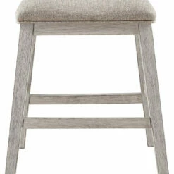 Ashley Furniture Skempton - White - Upholstered Stool (2/cn)
