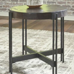 Ashley Furniture Tables Jillenhurst - Dark Brown - Round End Table
