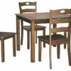 Brand new 🎉 Ashley Furniture Hazelteen - Medium Brown - Square Drm Table Set (5/cn) ⌛ 1 Ashley Furniture Hazelteen - Medium Brown - Square Drm Table Set (5/cn)
