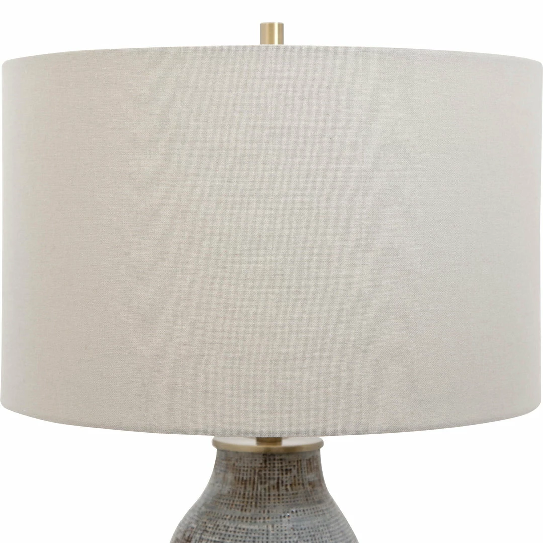 Deals 👏 Accessories Uttermost Monacan Gray Textured Table Lamp 🤩 8 Accessories Uttermost Monacan Gray Textured Table Lamp