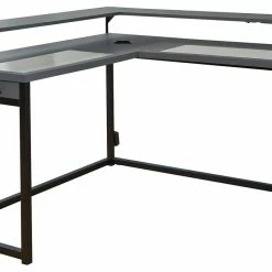 Signature Design By Ashley® Desks Lynxtyn - Black / Gray - L-desk