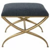 Uttermost Crossing Small Navy Bench Benches