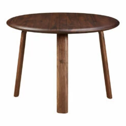 Moe's Home Collection Malibu Round Dining Table Walnut Tables