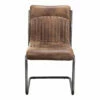 Moe's Home Collection Ansel Dining Chair Grazed Brown Leather-m2