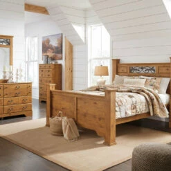 Signature Design By Ashley® Bittersweet - Light Ultimate Best In Class Dresser, Mirror, Poster Bed