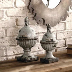 Uttermost Sini Ceramic Finials, Set/2 Table Decor