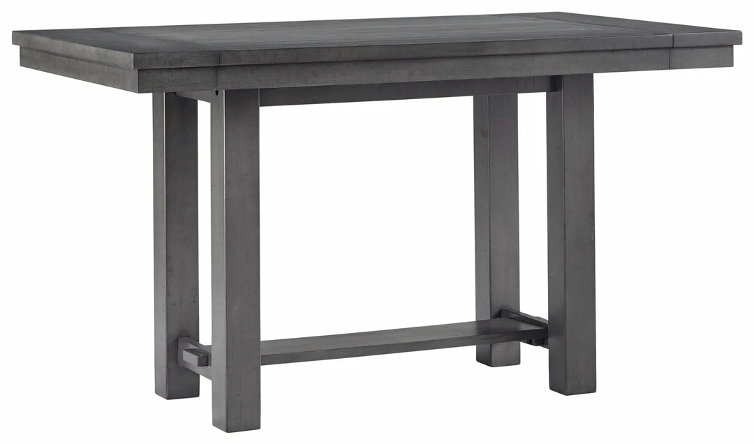 Wholesale 🔥 Signature Design By Ashley® Dining Room Sets Myshanna - Dark Gray - 7 Pc. - Counter Extension Table, 6 Barstools ⭐ 6 Signature Design By Ashley® Dining Room Sets Myshanna - Dark Gray - 7 Pc. - Counter Extension Table, 6 Barstools
