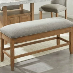 Ashley Furniture Aleeda - Brown/gray - Storage Counter Uph Bench Benches