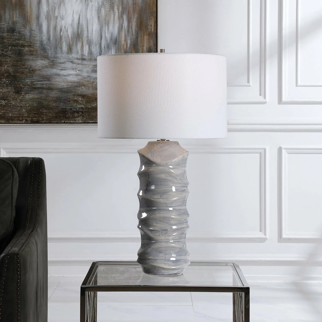 Best Pirce 🤩 Uttermost Waves Blue & White Table Lamp 🥰 10 Uttermost Waves Blue & White Table Lamp