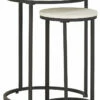 Ashley Furniture Tables Briarsboro - White/black - Accent Table (2/cn)