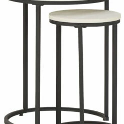 Ashley Furniture Tables Briarsboro - White/black - Accent Table (2/cn)