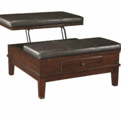 Ashley Furniture Gately - Medium Brown - Ottoman Cocktail Table
