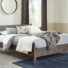 Signature Design By Ashley® Beds Calverson - Mocha - Full Panel Platform Bed