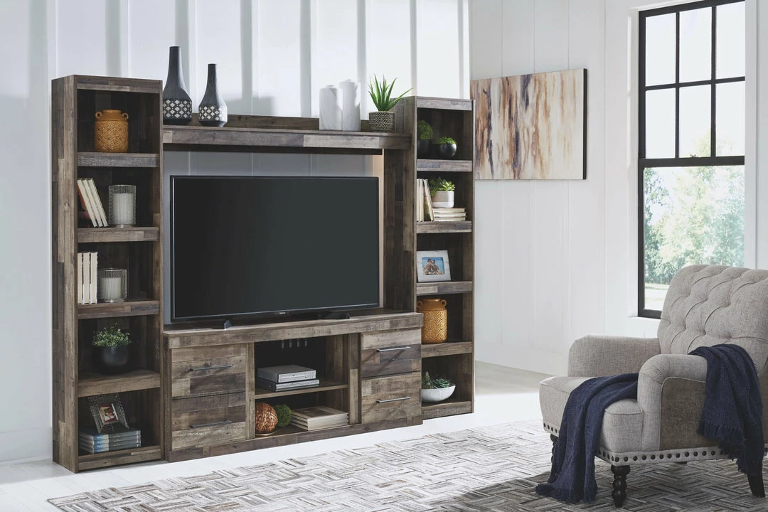 Discount 🛒 Signature Design By Ashley® Entertainment Centers Derekson - Multi - Entertainment Center - 63" TV Stand 💯 3 Signature Design By Ashley® Entertainment Centers Derekson - Multi - Entertainment Center - 63" TV Stand