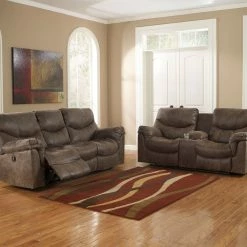 Signature Design By Ashley® Alzena - Gunsmoke - 2 Pc. - Reclining Sofa, Loveseat