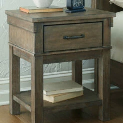 Ashley Furniture Nightstands Shamryn - Grayish Brown - One Drawer Night Stand