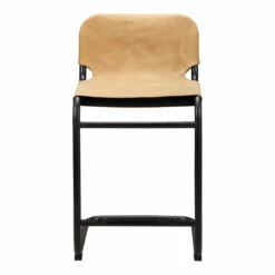 Moe's Home Collection Baker Counter Stool Sunbaked Tan Leather -m2 Stools