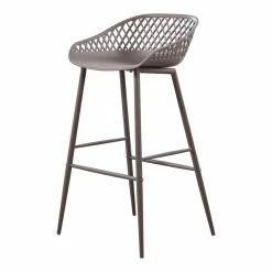 Moe's Home Collection Stools Piazza Outdoor Barstool Grey-m2