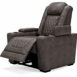 Ashley Furniture Hyllmont - Gray - Pwr Recliner/adj Headrest Reclining Furniture