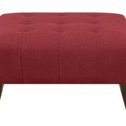 Emerald Home Ottomans Binetti Ottoman, Brick Red