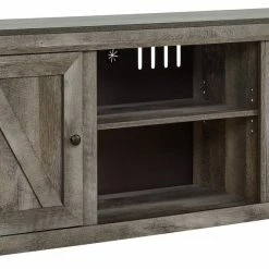 Ashley Furniture Wynnlow - Crossbuck - LG TV Stand W/Fireplace Option