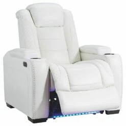 Signature Design By Ashley® Party - White - Pwr Recliner/adj Headrest Chairs