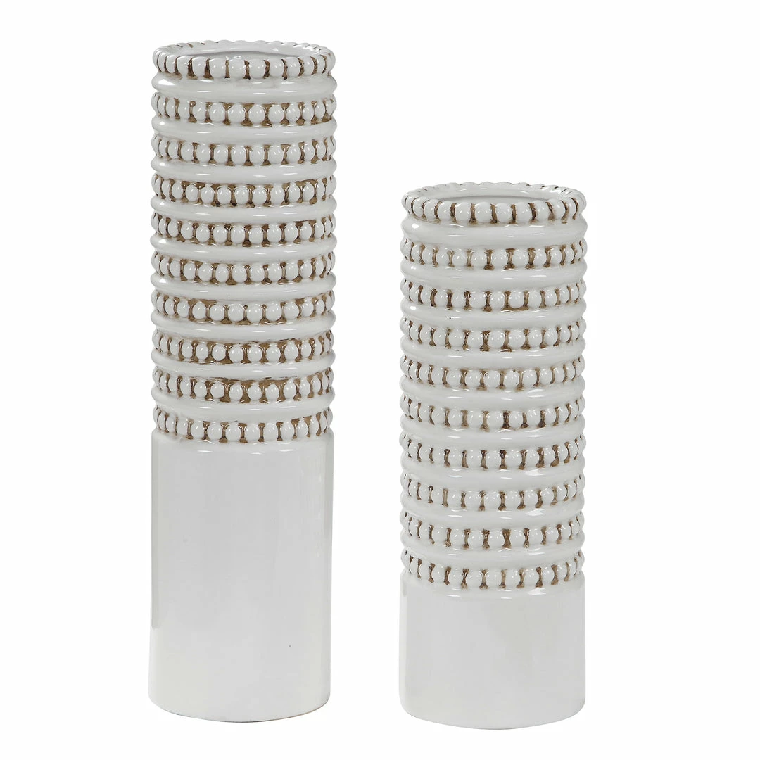 Best Pirce 💯 Uttermost Angelou White Vases, Set/2 🔥 3 Uttermost Angelou White Vases, Set/2