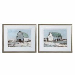 Uttermost Plein Air Barns Framed Prints Set/2 Accessories
