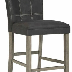 Ashley Furniture Dontally - Black / Gray - Upholstered Barstool (2/cn) Stools