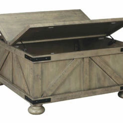 Ashley Furniture Aldwin - Gray - Cocktail Table With Storage Tables