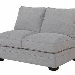 Emerald Home Analiese Sectional Linen Gray Sectionals