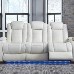 Signature Design By Ashley® Party PWR REC Sofa With ADJ Headrest