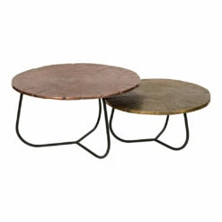 Moe's Home Collection Cross Section Tables Set Of 2