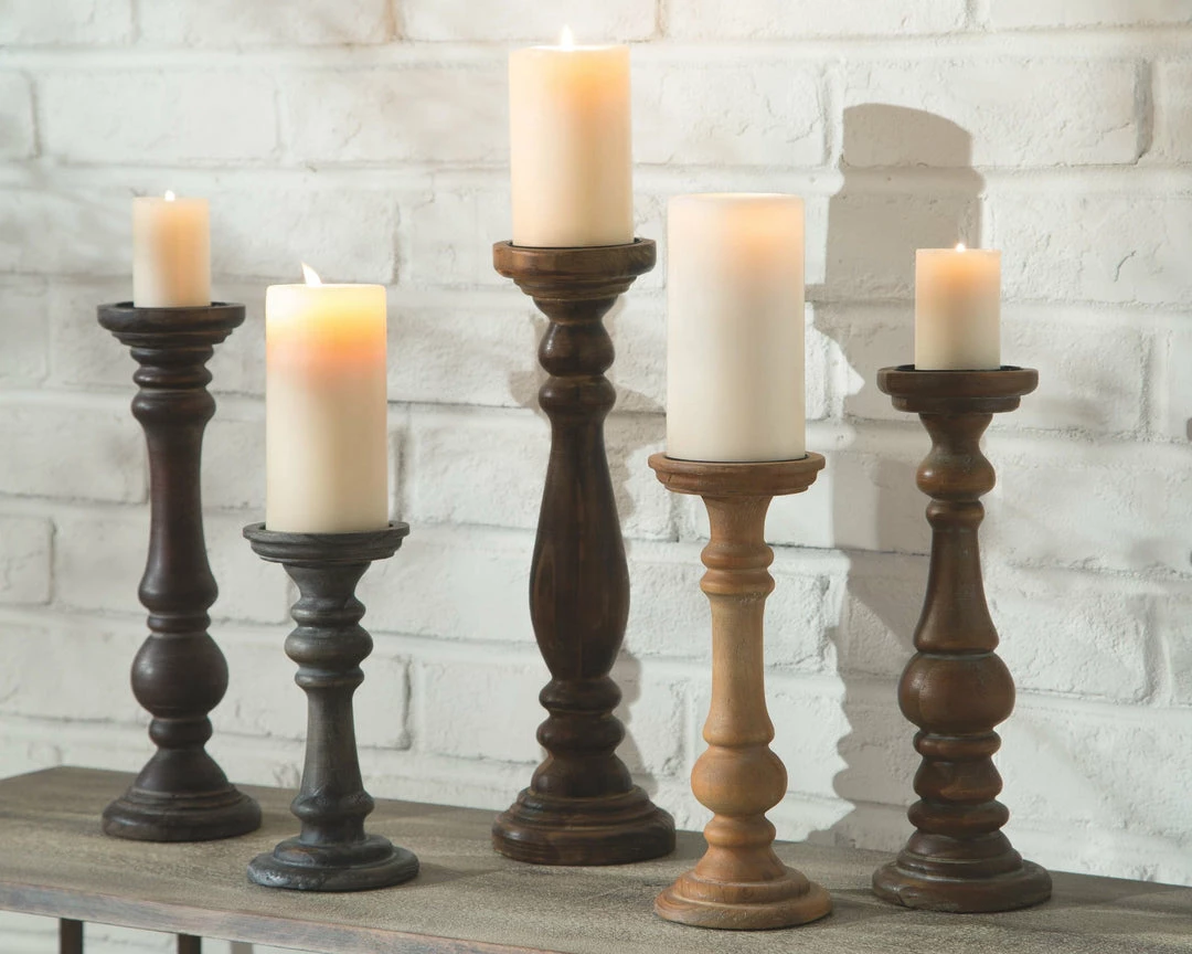 Cheapest ๐ Ashley Furniture Table Decor Carston - Brown - Candle Holder Set (5/cn) ๐ 4 Ashley Furniture Table Decor Carston - Brown - Candle Holder Set (5/cn)
