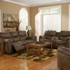 Ashley Furniture Alzena - Gunsmoke - Reclining Sofa