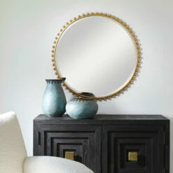 Uttermost Taza Gold Round Mirror Accessories