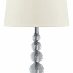 Ashley Furniture Accessories Joaquin - Clear/silver Finish - Crystal Table Lamp (2/cn)