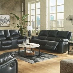 Signature Design By Ashley® Reclining Furniture Calderwell - Patterned - Reclining Sofa, Double Reclining Loveseat With Console, Rocker Recliner