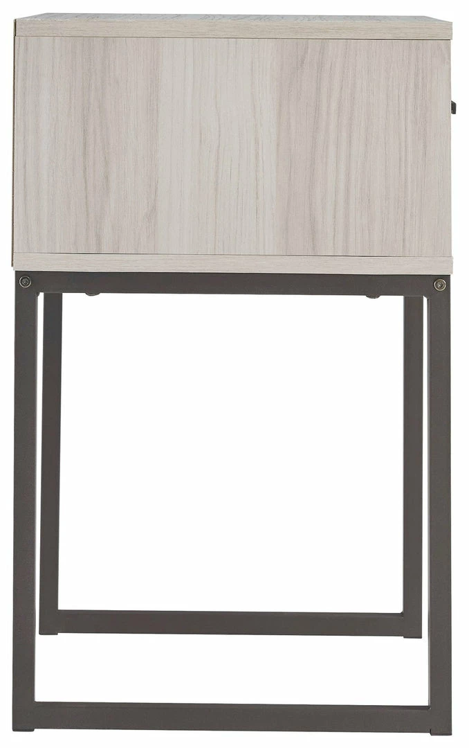Outlet 🥰 Ashley Furniture Socalle - Light Natural - One Drawer Night Stand Nightstands 😉 4 Ashley Furniture Socalle - Light Natural - One Drawer Night Stand Nightstands