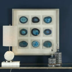 Uttermost Cerulean Blue Stone Shadow Box Accessories