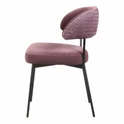 Moe's Home Collection Dolce Dining Chair Purple Velvet-m2 Chairs