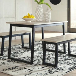 Deals 🧨 Ashley Furniture Dining Room Sets Waylowe - Brown / Beige - Rect Drm Table Set (3/cn) 🎁 7 Ashley Furniture Dining Room Sets Waylowe - Brown / Beige - Rect Drm Table Set (3/cn)