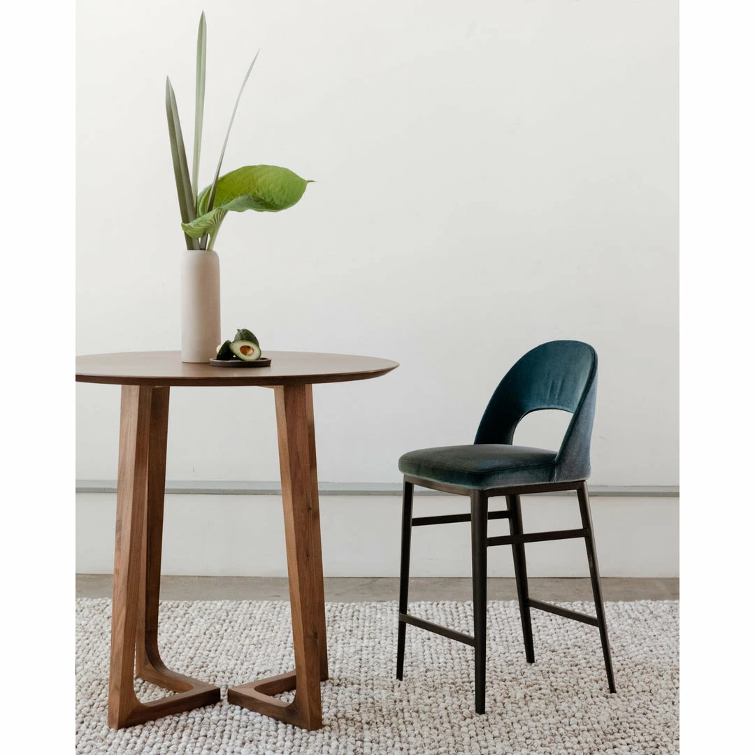 Cheapest ๐ Moe's Home Collection Stools Roger Counter Stool Teal Velvet โ 4 Moe's Home Collection Stools Roger Counter Stool Teal Velvet