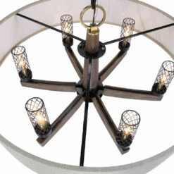 Accessories Uttermost Woodall 6 Light Drum Chandelier