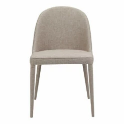 Moe's Home Collection Chairs Burton Fabric Dining Chair Light Grey-m2